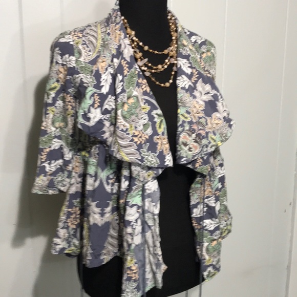 Jaase Tops - Jaase Boho Floral jacket kimono cardigan tassels